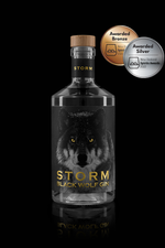 STORM Black Wolf Gin, Winner Bronze 2021 and Silver 2022 NZ Sprits Award